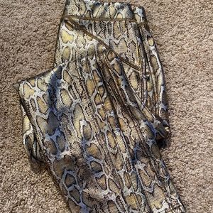 Free People Snake Print Leggings
